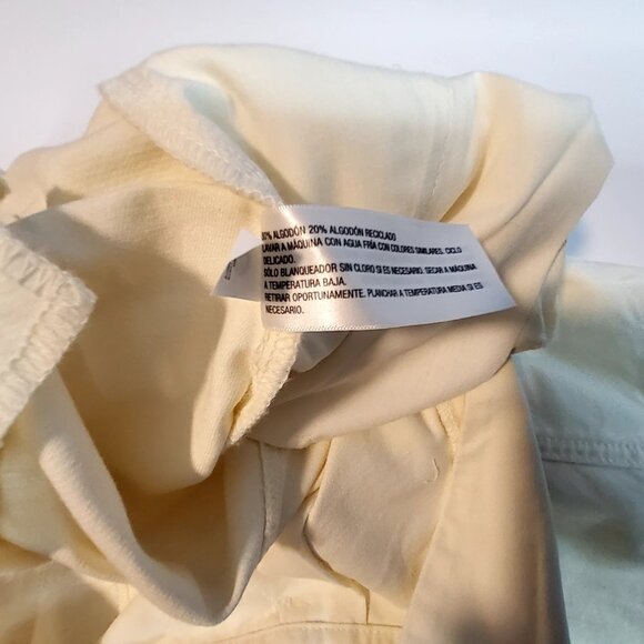 Universal Thread Womens Cream High-Waisted Cotton Blend Shorts Size 2Casual Wear - Picture 10 of 11